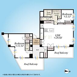 間取図画像 2LDK