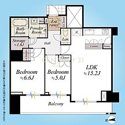 間取図画像 2SLDK