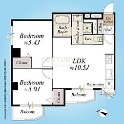 間取図画像 2LDK