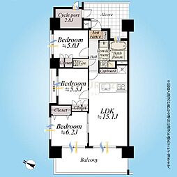 間取図画像 3LDK