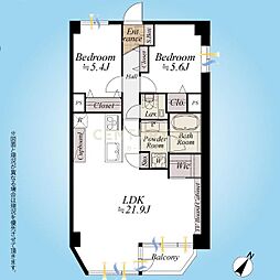 間取図画像 2LDK
