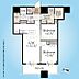間取り：間取図／23階部分西向2LDK＋Sic、東京タワー・浜離宮恩賜庭園・レインボーブリッジを一望！内装一部リフォーム済、即お引渡しできます。