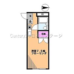 クローバーメゾン ワンルームの間取図画像