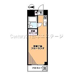 アネックス ワンルームの間取図画像