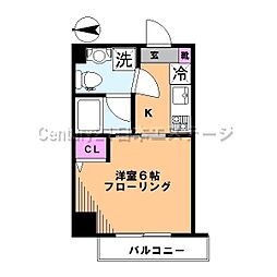 ラ・プティ・メゾン 1Kの間取図画像