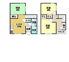 ライフタウンＦ  ｜ 大阪府河内長野市木戸２丁目（賃貸アパート3LDK・1階・68.04㎡） その2