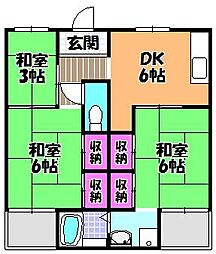 🉐敷金礼金0円！🉐ビレッジハウス加賀田　1号棟