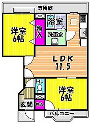 サン・ウエスト2 1階/-