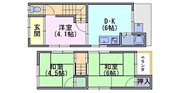 🉐敷金礼金0円！🉐貸家　一文橋一丁目4-13