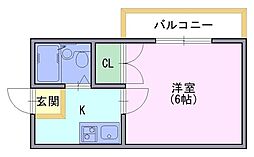 間取図画像 1K