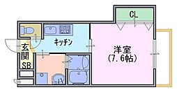 間取図画像 1K