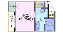 間取図画像 1K
