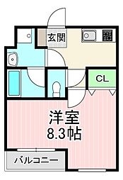 間取図画像 1K