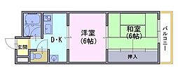 第1ファラオ 2DKの間取図画像