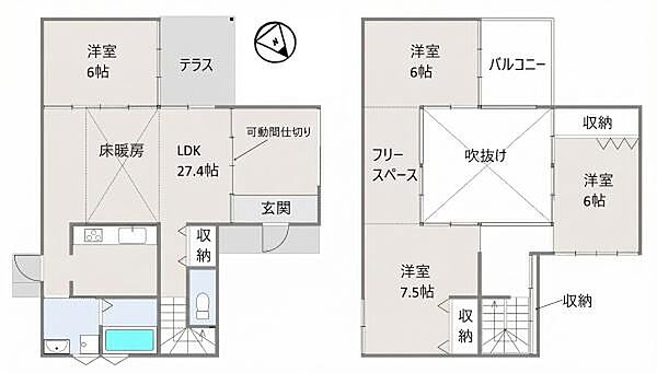 間取りを拡大表示