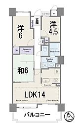 ローレルコート大津 3LDKの間取図画像