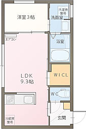 サンフェリーチェ 1LDKの間取図画像