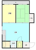 ウエストコーポ平岡  ｜ 大阪府堺市西区平岡町（賃貸マンション2LDK・2階・43.00㎡） その2