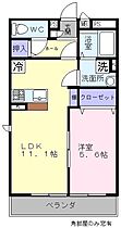 アムール葛の葉  ｜ 大阪府和泉市葛の葉町２丁目（賃貸アパート1LDK・1階・40.99㎡） その2