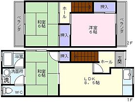 鳳中町ドリカムハウス  ｜ 大阪府堺市西区鳳中町８丁（賃貸テラスハウス3LDK・--・61.47㎡） その2