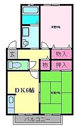 間取図画像 2DK