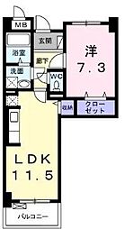 ラ　ヴィ　カルム 2階/-