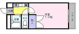 プランドールいずみ 1Kの間取図画像