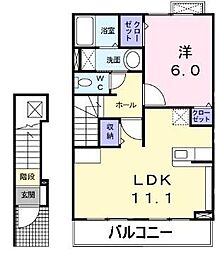 カーサ プラシード1 2階/-