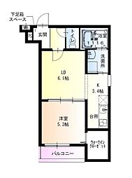 フジパレス高石駅南 2番館 3階/-
