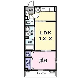 マルシェ高師浜 1LDKの間取図画像