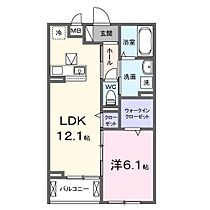 大阪府高石市取石１丁目（賃貸アパート1LDK・1階・45.60㎡） その2