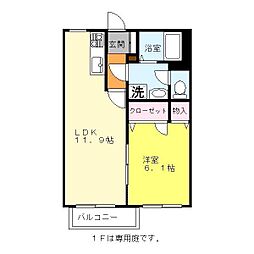 間取図画像 1LDK