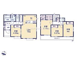 松戸市六高台3丁目 D号棟 新築戸建