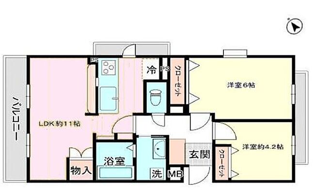間取り エクセル流山 2階/-