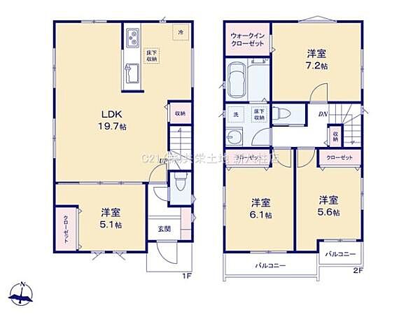 間取りを拡大表示
