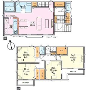 間取り:部屋数豊富な4LDK 間取り:部屋数豊富な4LDK