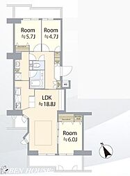 間取図画像 3LDK