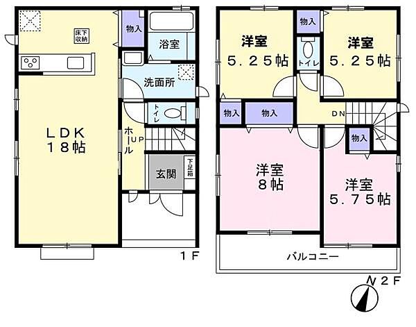 間取りを拡大表示