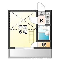 セザンヌP2  ｜ 愛知県豊橋市上地町（賃貸アパート1K・2階・15.20㎡） その2