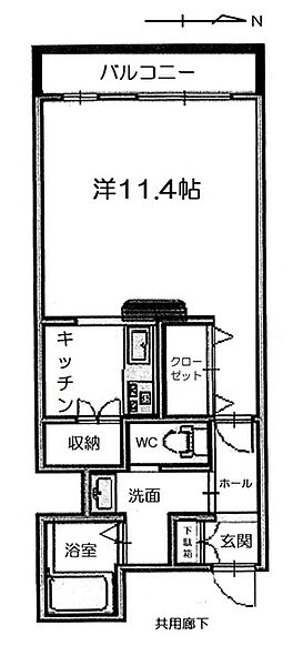 イマジンビル 413｜石川県野々市市扇が丘(賃貸マンション1R・4階・37.66㎡)の写真 その2