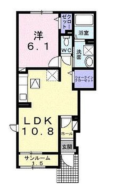 神奈川県藤沢市石川４丁目(賃貸アパート1LDK・1階・41.13㎡)の写真 その2