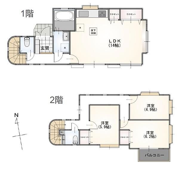 間取りを拡大表示