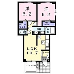 間取図画像 2LDK