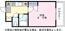 学生会館エンゼルプラザ彦根後三条 1Kの間取図画像