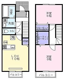セジュールグランモア 2LDKの間取図画像