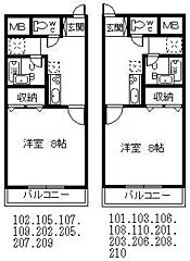 物件の間取り
