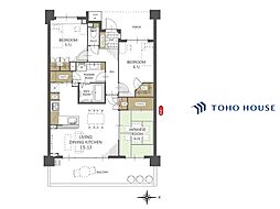 プラウド大宮日進 3LDKの間取図画像