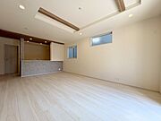 折上天井でお洒落なリビング空間にこだわりました。