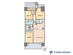 プラウド北浦和パサージュ 3SLDKの間取図画像