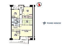 ルネ・グランテラス 4LDKの間取図画像